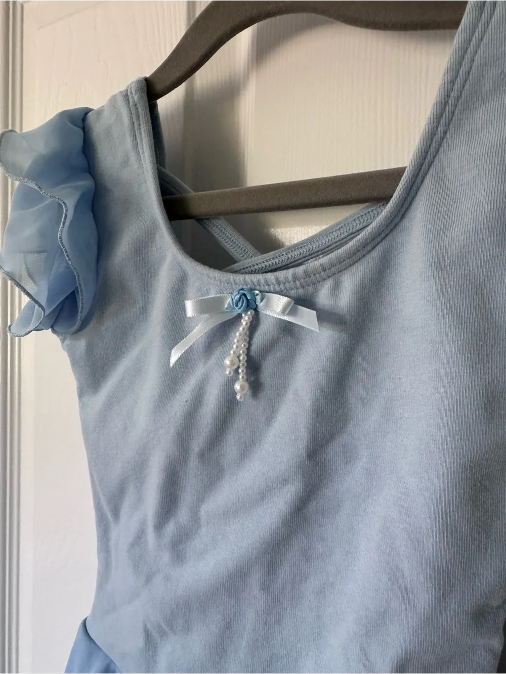Light Blue Girls' Dance Costume Dress